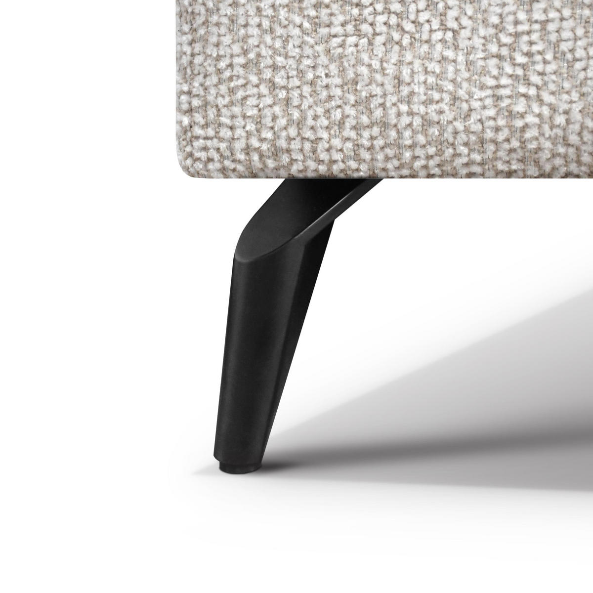 ECKSCHLAFSOFA Mellow mit Bettkasten, Beige, links - Beige/Schwarz, Textil (270/205cm) - Beautysofa