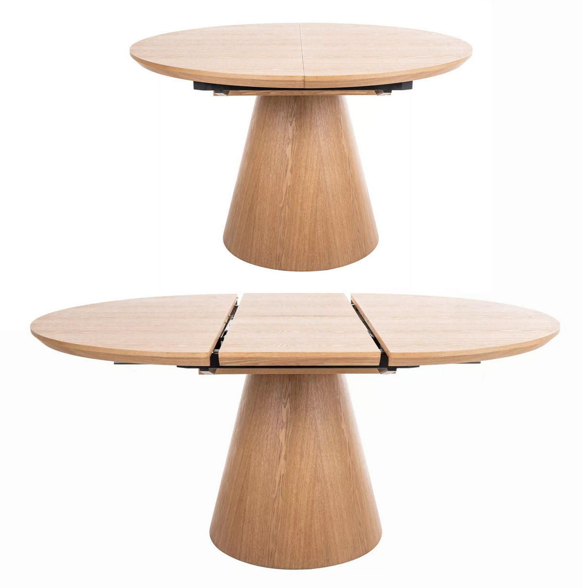 ESSTISCH Angel Eiche Natur 120-160 / 120 / 75cm - Eichefarben, Holz/Holzwerkstoff (120/120/75cm) - Feldmann-Wohnen