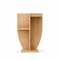 PFLANZENSTÄNDER Ceki Saphir-Eiche - Alteiche, Holzwerkstoff (29/29/62cm) - Decorotika