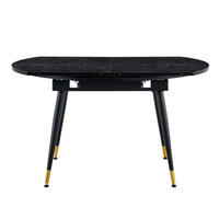 AUSZIEHTISCH Schwarz 135/85/77 cm - Schwarz, Holz (85/135/77cm) - PANGIVO