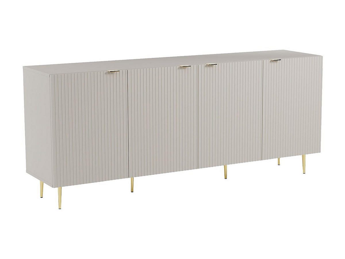 SIDEBOARD - 190cm x 45cm - MDF - beige - YESINIA - Beige, Holz (190/80/45cm) - Vente-Unique