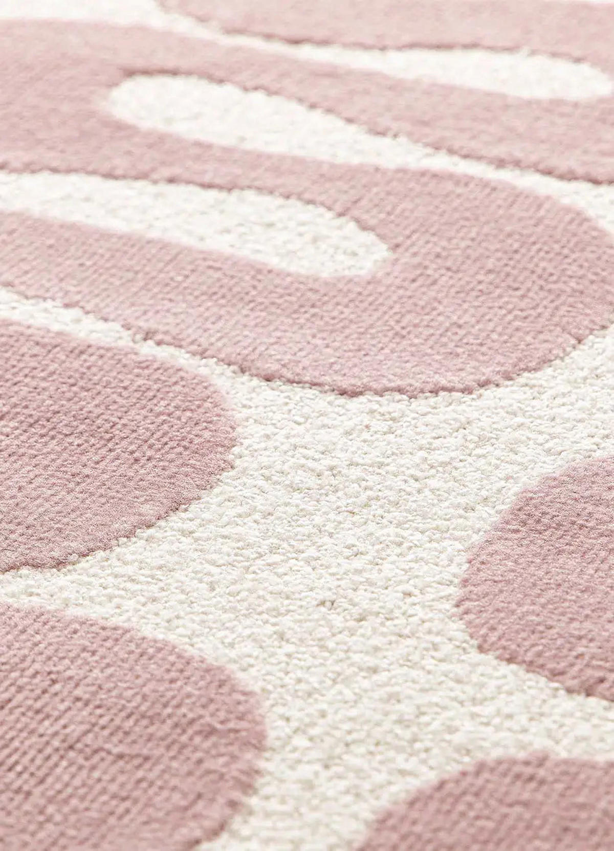 KURZFLORTEPPICH Rosa Flashy 160/230 cm - Pink/Weiß, Naturmaterialien/Textil (160/230cm) - Atticgo