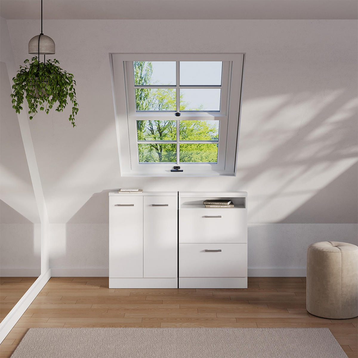 ŠIKMÁ SKRIŇA Rion Biela vysoký lesk/biela - biela/biela s vysokým leskom, kompozitné drevo (60/81.6/46cm) - Vicco