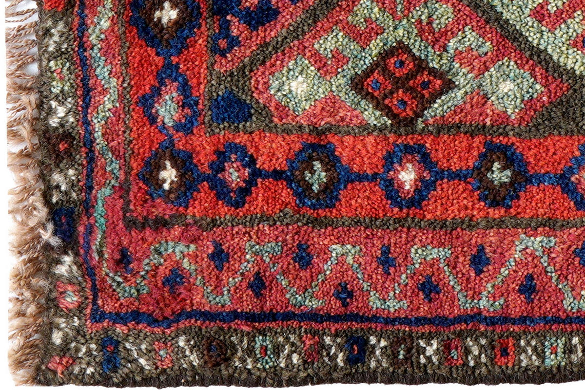 TEPPICH Gashgai Mehrfarbig 62/66 cm Schurwolle - Multicolor, Textil (66/62cm) - Looma