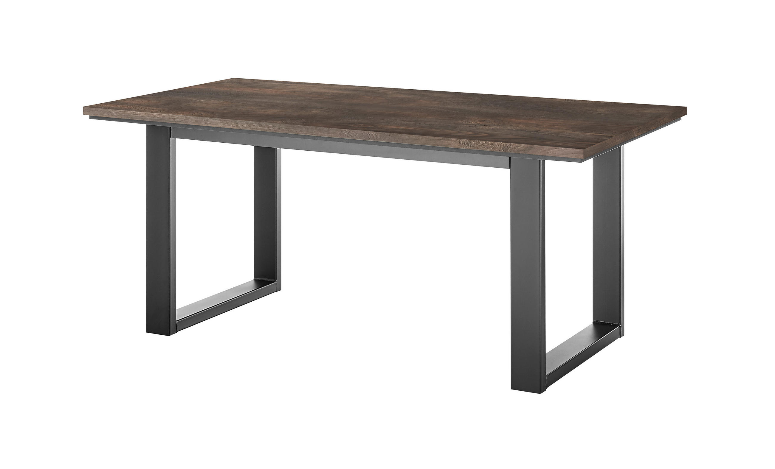 ESSTISCH M18 Thermo Oak & Anthrazit 160/77/81 cm - Graubraun, Holzwerkstoff (81/160/77cm) - Livojo