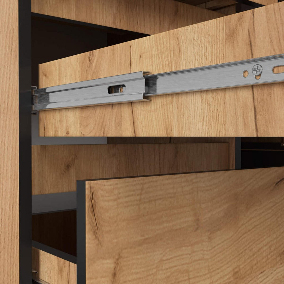 SCHREIBTISCH Eiche Craft 77/155/85 - Eiche Artisan, Holzwerkstoff (85/155/77cm) - RAUMHIRSCH FURNITURE