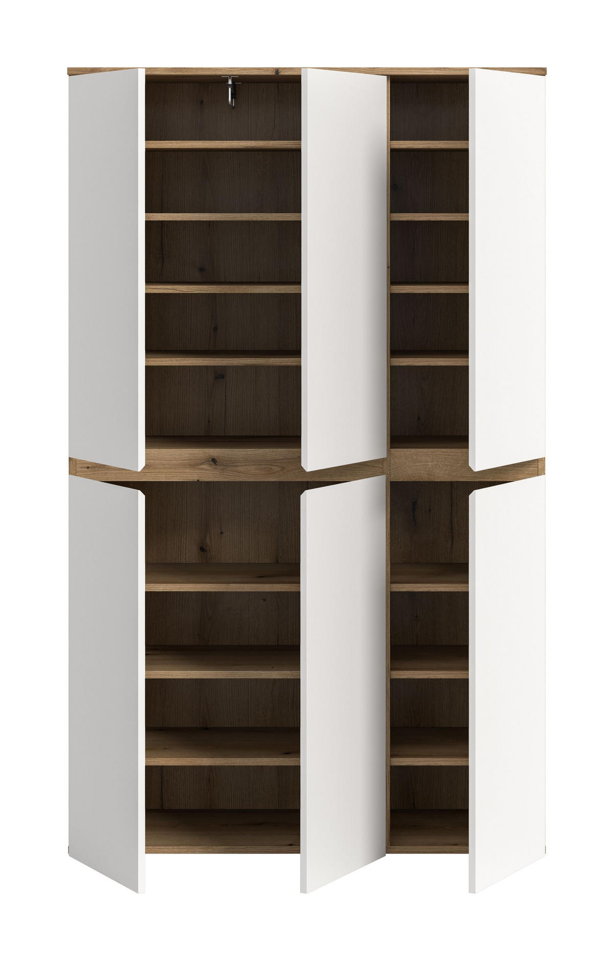UNIVERSALSCHRANK SCARPA (B/H/T: ca. 105/175/37 cm) in Evoke Oak Nachbildung/weiß - Eichefarben, Holzwerkstoff (105/175/37cm)