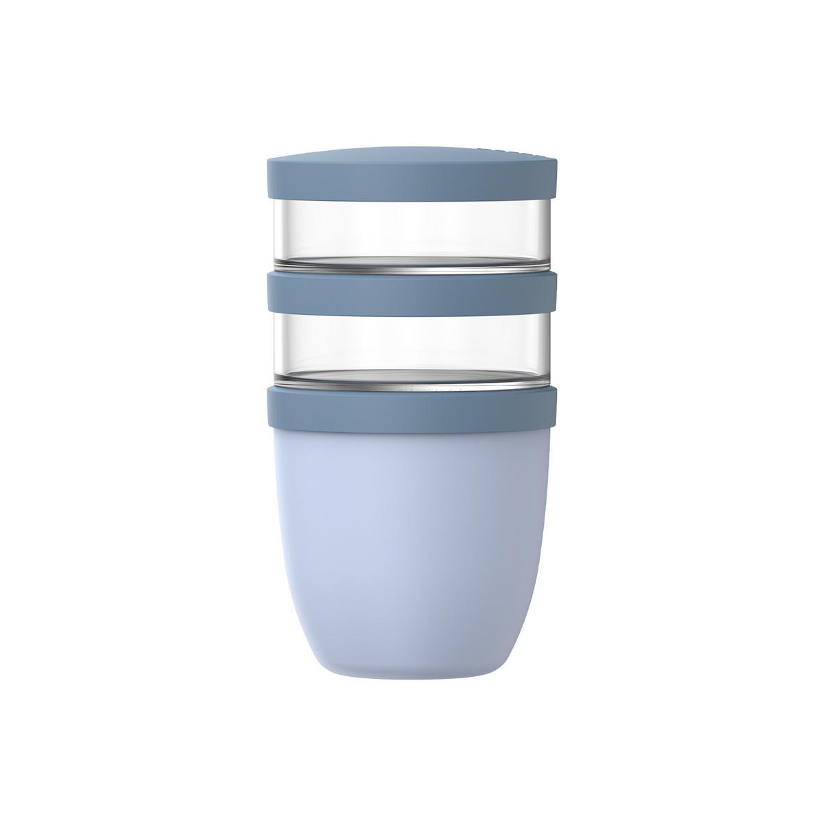 LUNCHPOT Ellipse Nordic Blue 500 ml + 2x 200 ml - Hellblau, Kunststoff (10.7/20/10.7cm) - Mepal