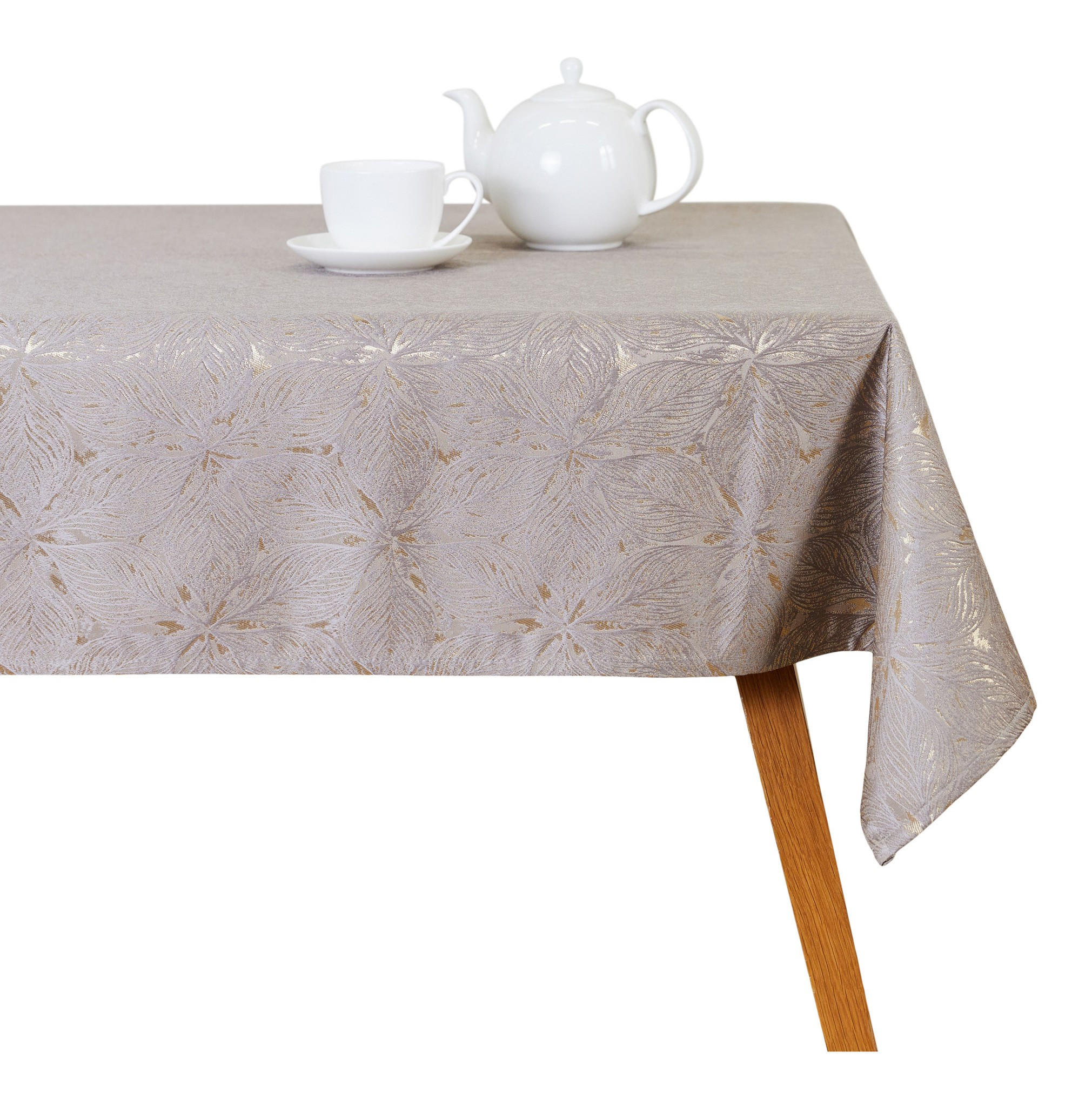 TISCHDECKE Redena - Beige, Textil (180/130/1cm) - home&you