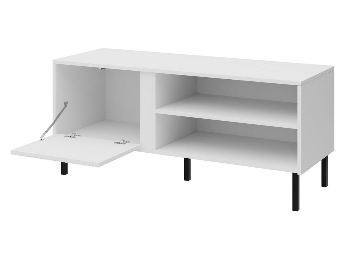 TV-LOWBOARD Mia 07 - Schwarz/Braun, Holzwerkstoff/Metall (120/50/41cm) - MIRJAN24