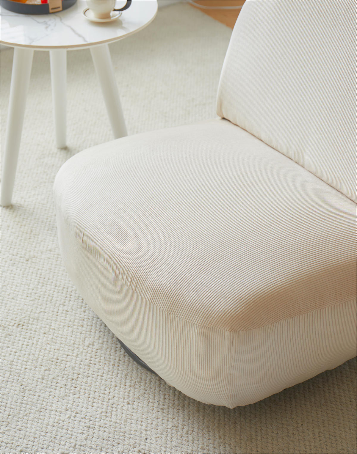 SESSEL Samt Grau - Grau, Textil (71/75/68cm) - Nordlys