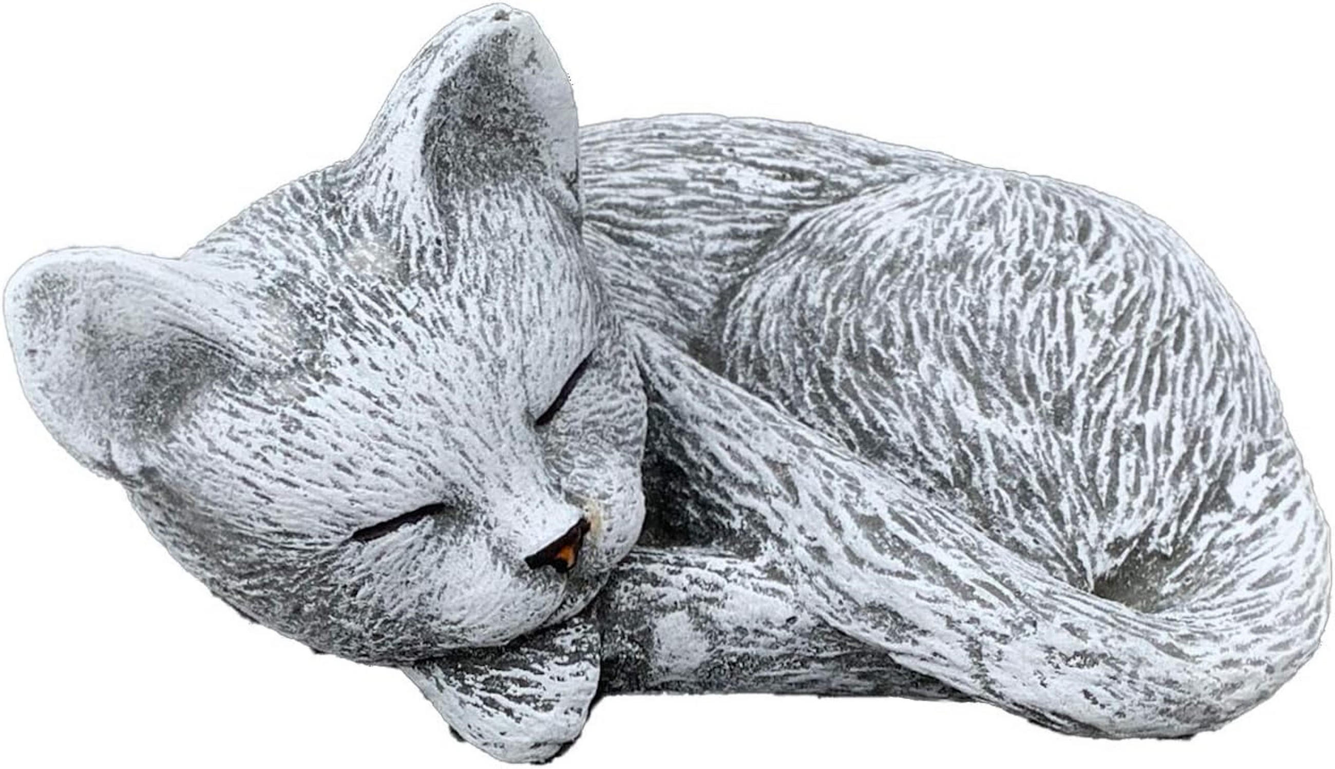 STEINFIGUR kleine Katze Leonie Steinguss frostfest wetterfest - Grau, Stein (20/10/16cm) - stoneandstyle