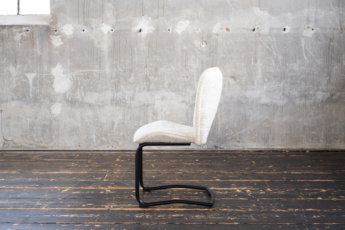 ESSZIMMERSTUHL JONA Cremeweiß Webstoff - Creme, Kunststoff/Textil (49/92/59cm) - KAWOLA