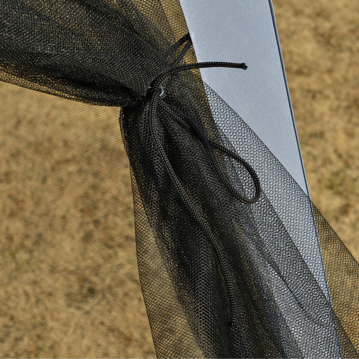 GARTENPAVILLON Metall + Polyester Grau - Grau, Kunststoff/Metall (300/245/300cm) - Outsunny