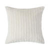 KISSENHÜLLE Zopfmuster 45/45 cm - Creme, Textil (45/45cm) - Homescapes