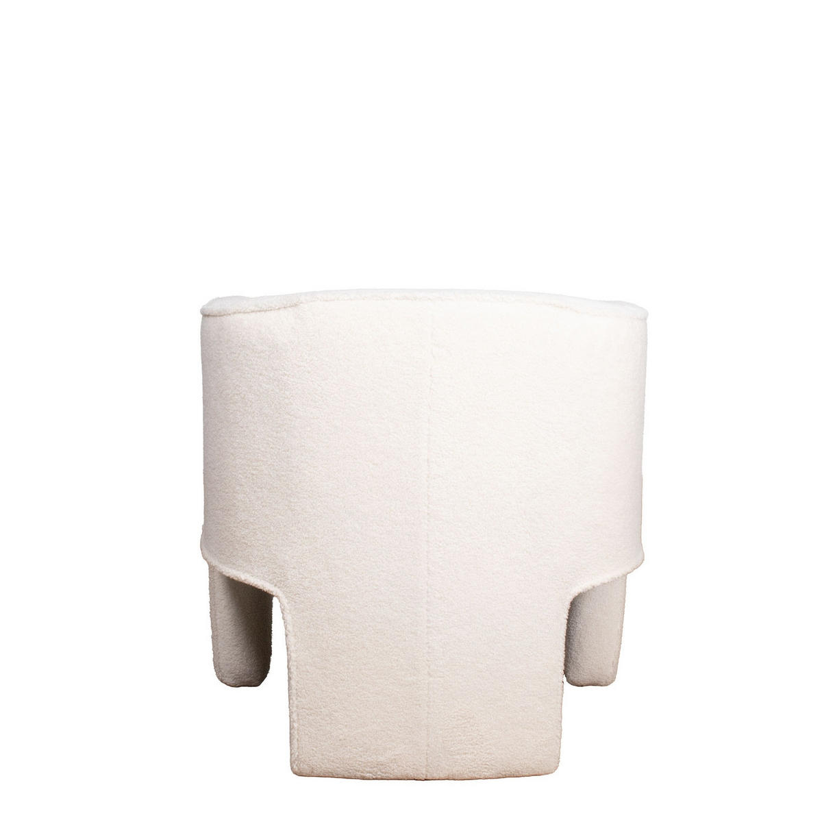 SESSEL aus Teddy Stoff, weiß - Weiß, Textil (69/67/69cm) - Giga Meubel