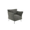 SESSEL Samt Graphitgrau 102cm - Graphitfarben/Grau, Textil (102/90/105cm) - Sia Home