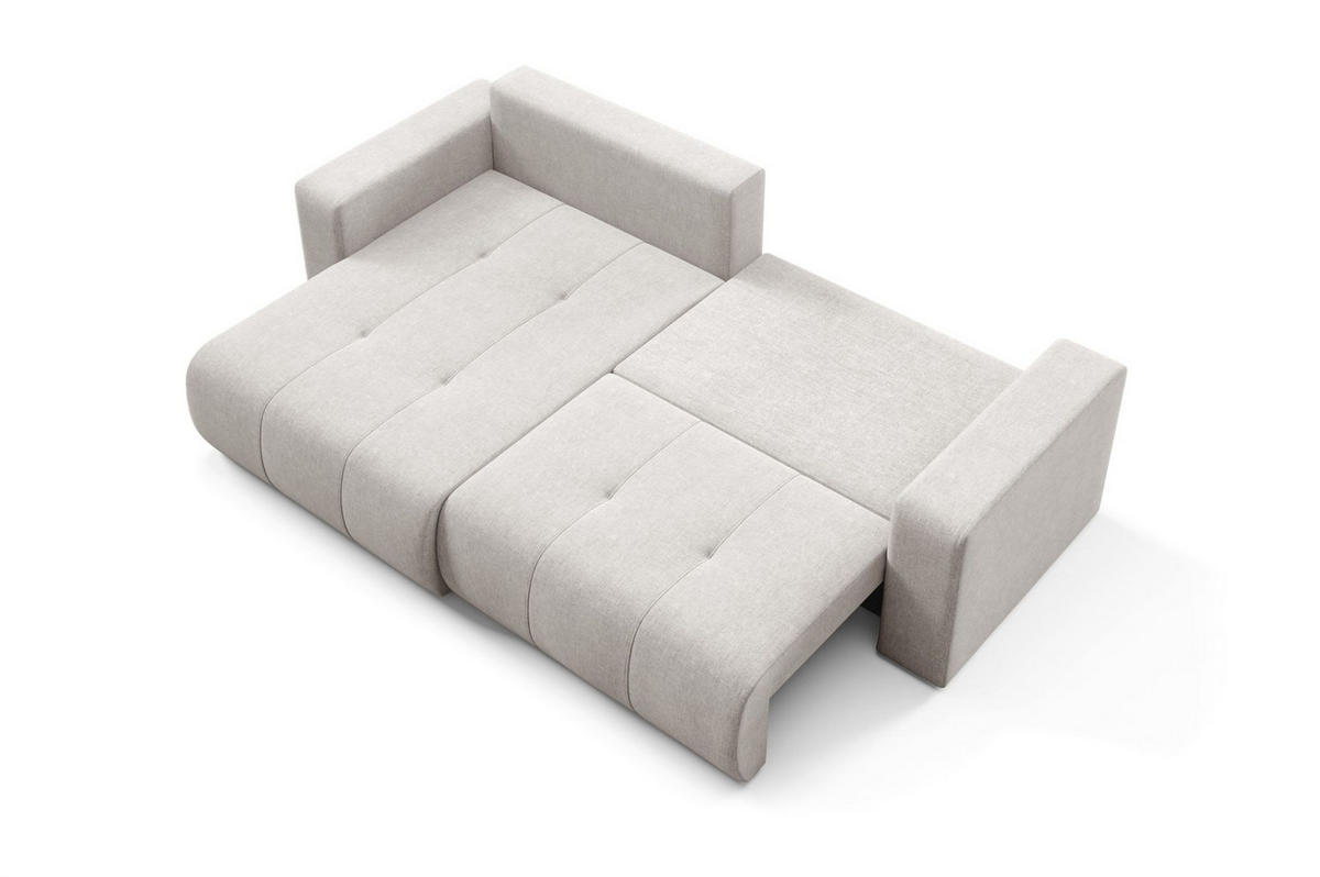 ECKSOFA Augusto - Hellgrau, Holzwerkstoff/Textil (244/149cm) - Fun Möbel