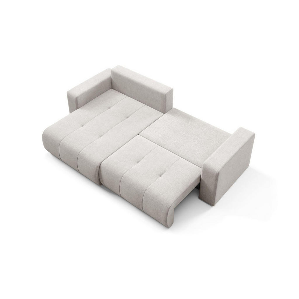 Thumbnail - Fun Möbel Ecksofa, Hellgrau, Textil, Ottomane links, 244x149 cm, Wohnzimmer, Sofas & Couches, Wohnlandschaften, Ecksofas