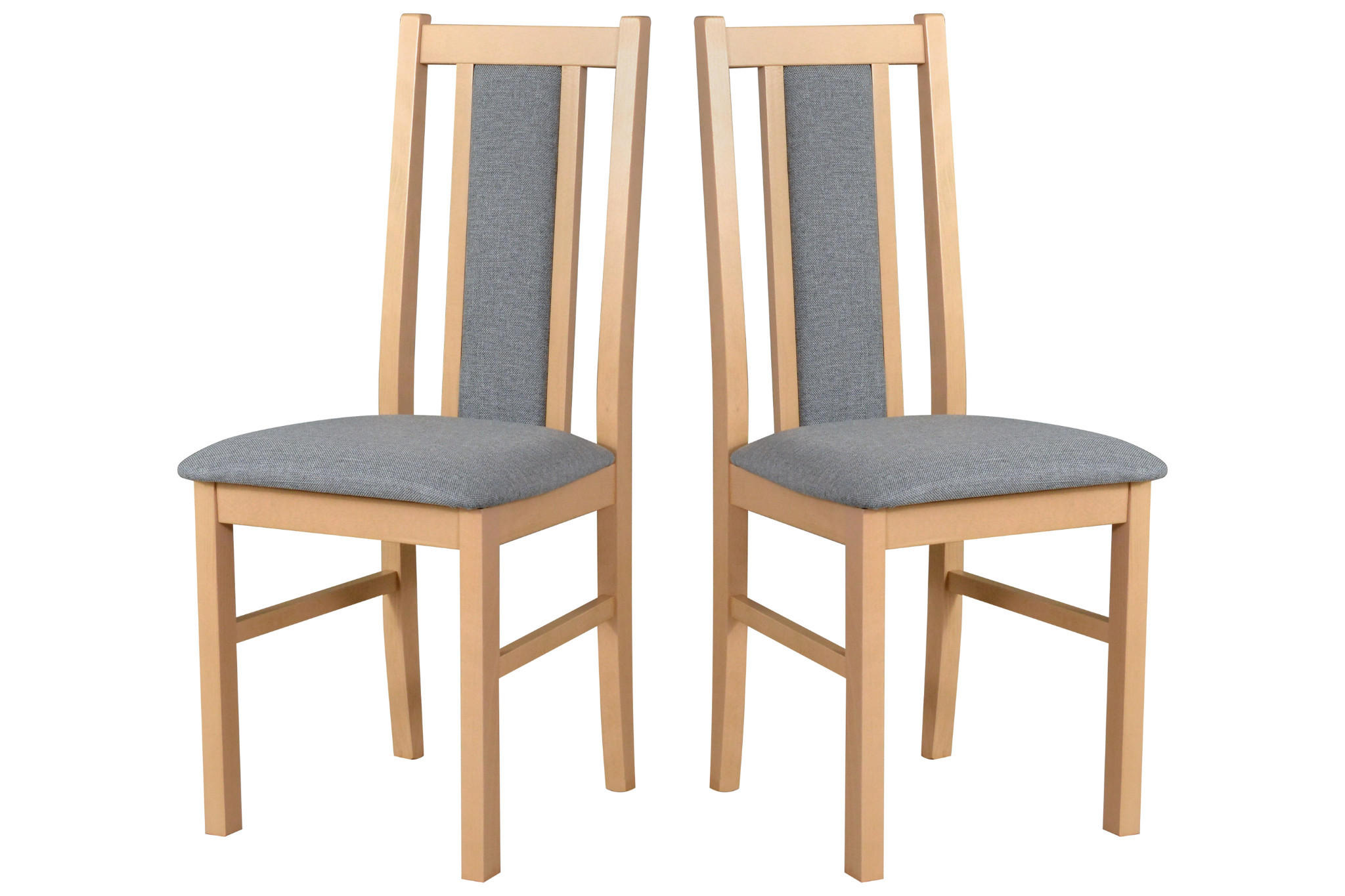 STUHL 2er Set BOS 14, sonoma - Fango/Sonoma Eiche, Holz (43/94/40cm) - Leaf Design