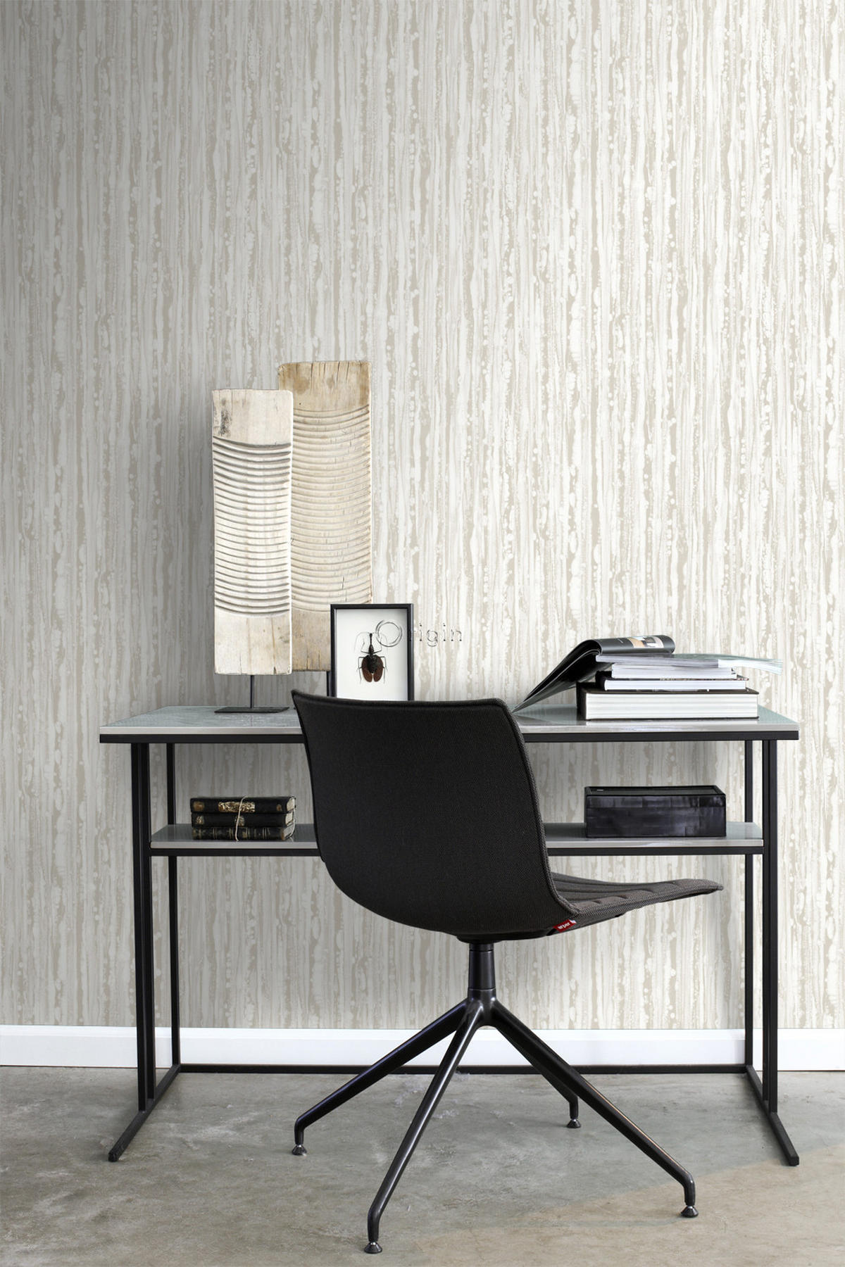 TAPETE Streifen 53 cm x 10.05 m - Weiß, Papier (53/1000cm) - Origin Wallcoverings