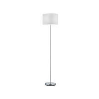 LED-STEHLAMPE Höhe 160cm, dimmbar, Lampenschirm Stoff Weiß - Weiß, Textil (35/35/160cm) - meineWunschleuchte