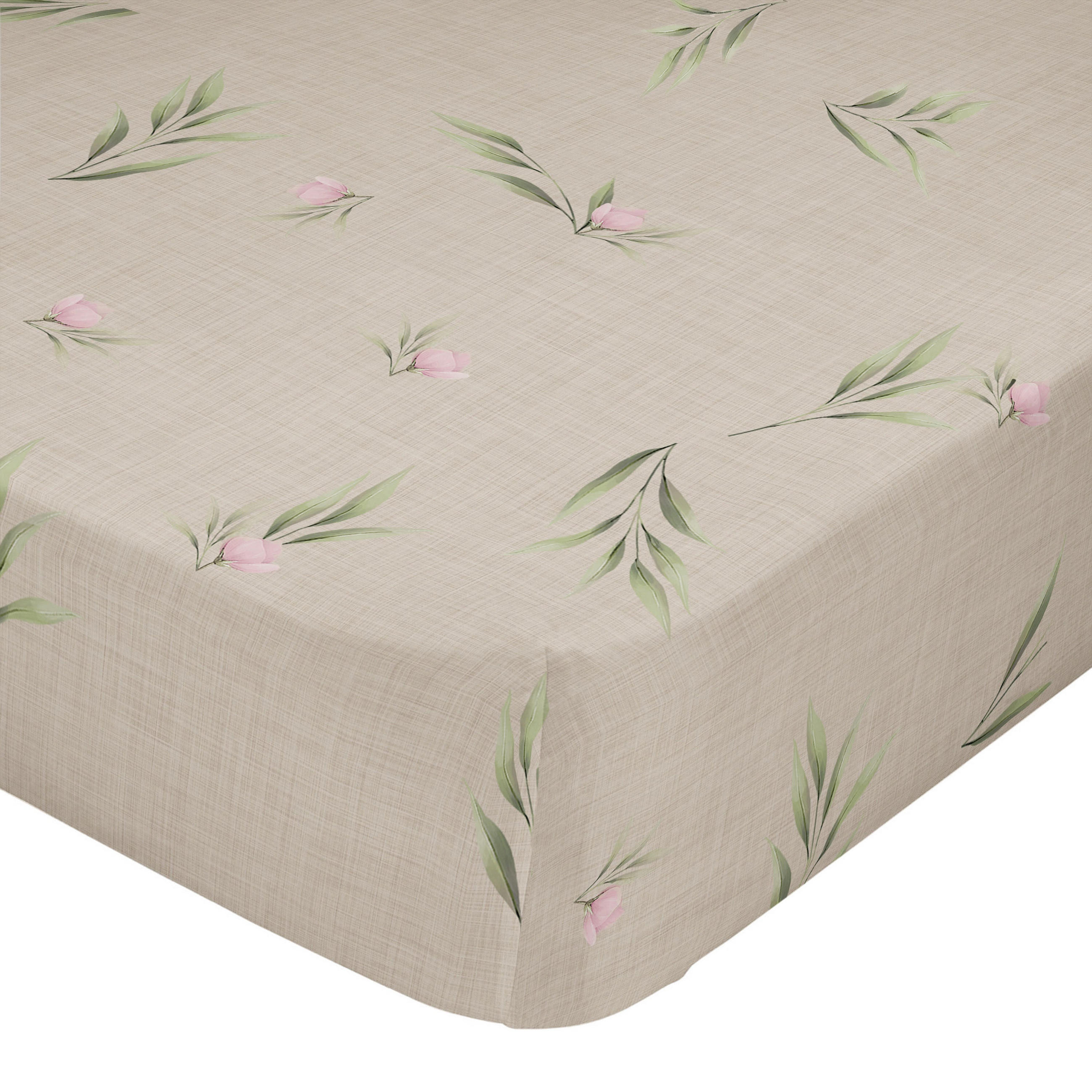 SPANNBETTLAKEN Summer floral 105x200x32 cm (Bett 105) - Multicolor, Textil (105/200cm) - Happy Friday