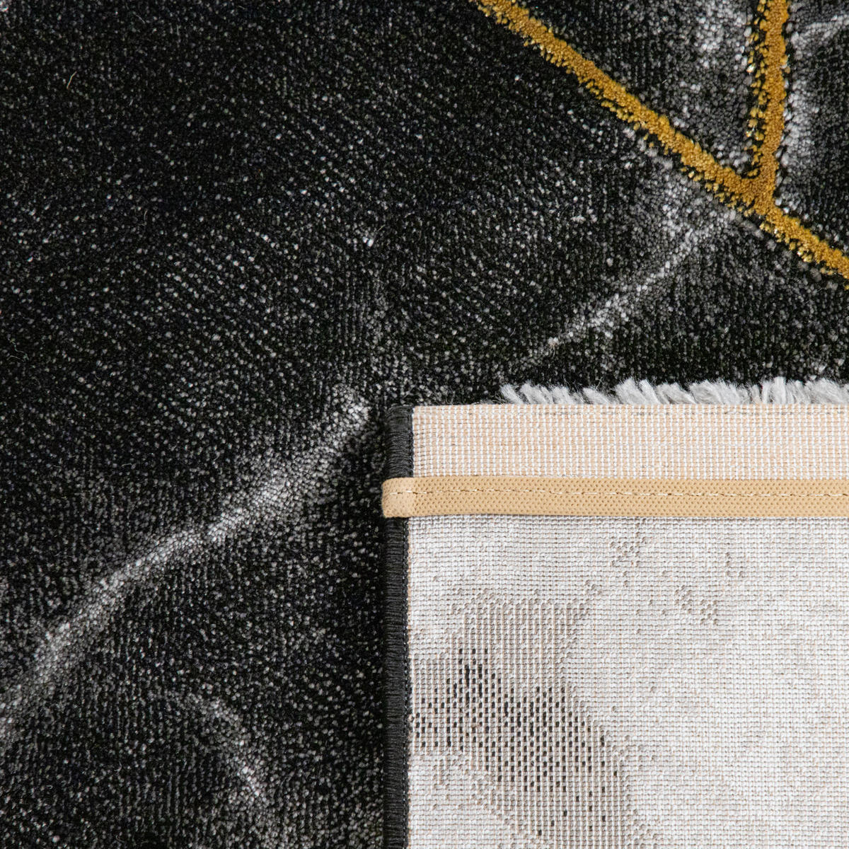 KURZFLORTEPPICH 80/150 cm Kraft 822 - Goldfarben, Textil (80/150cm) - Paco Home