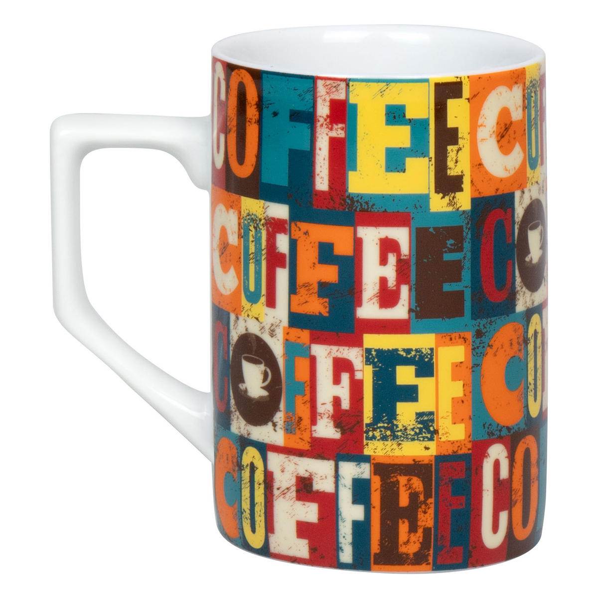 KAFFEEBECHER Coffee Squares - Naturfarben, Keramik (0.31L) - Könitz