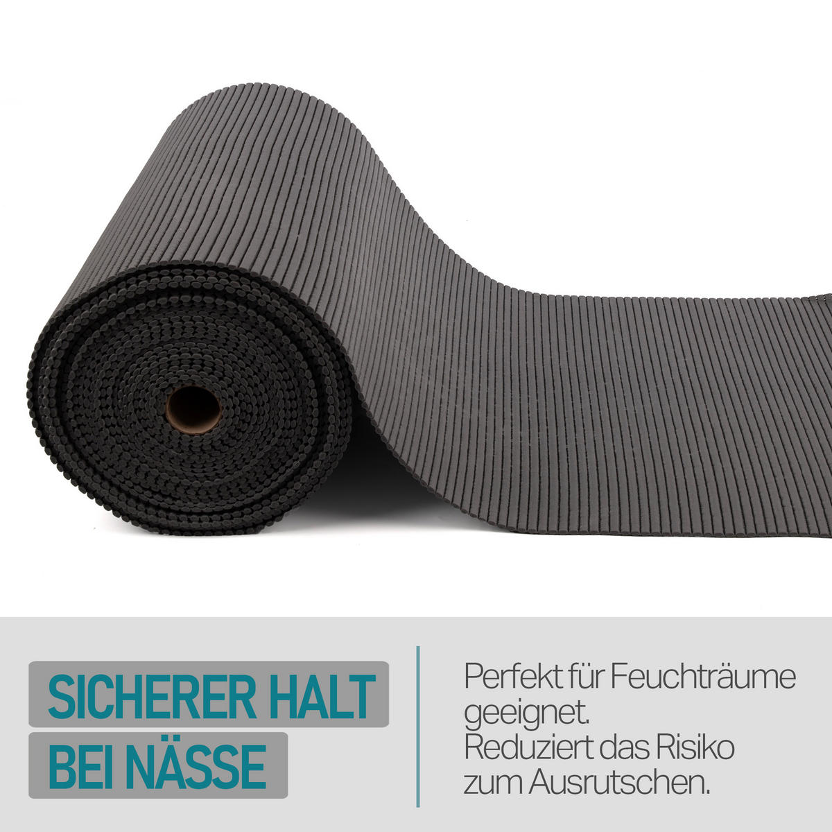 SCHUTZUNTERLAGE Weichschaum auf Rolle 0,65x15 m Anthrazit - Anthrazit, Kunststoff (65/1500cm) - Bestlivings