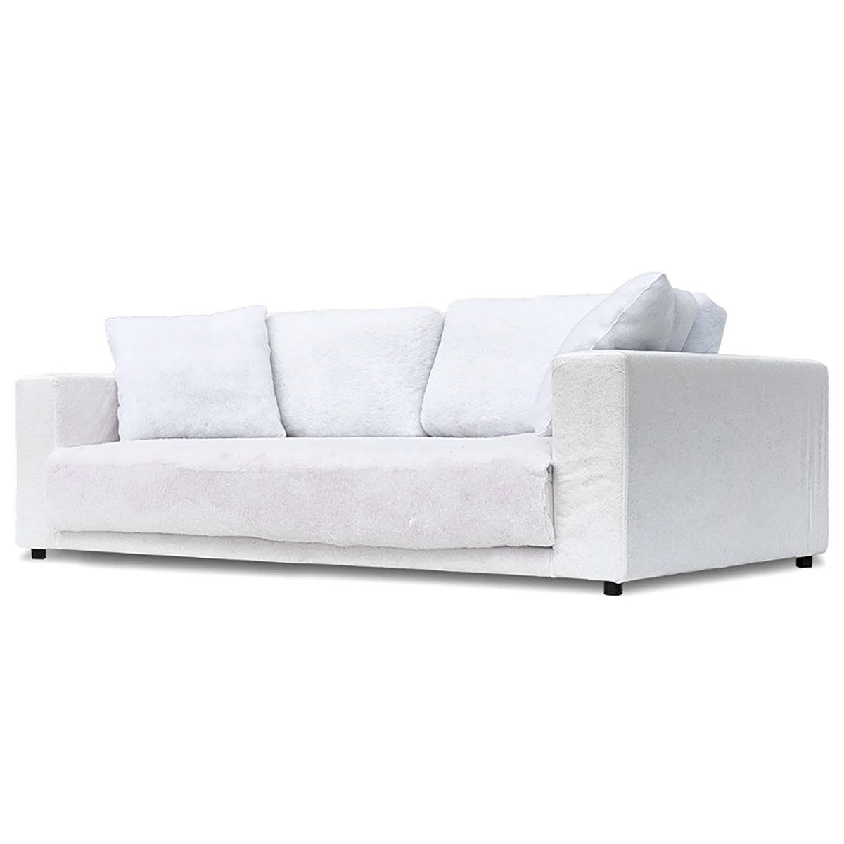 WECHSELBEZUG für 3-Sitzer Sofa - Webstoff - Grün, Textil (60/40cm) - home24