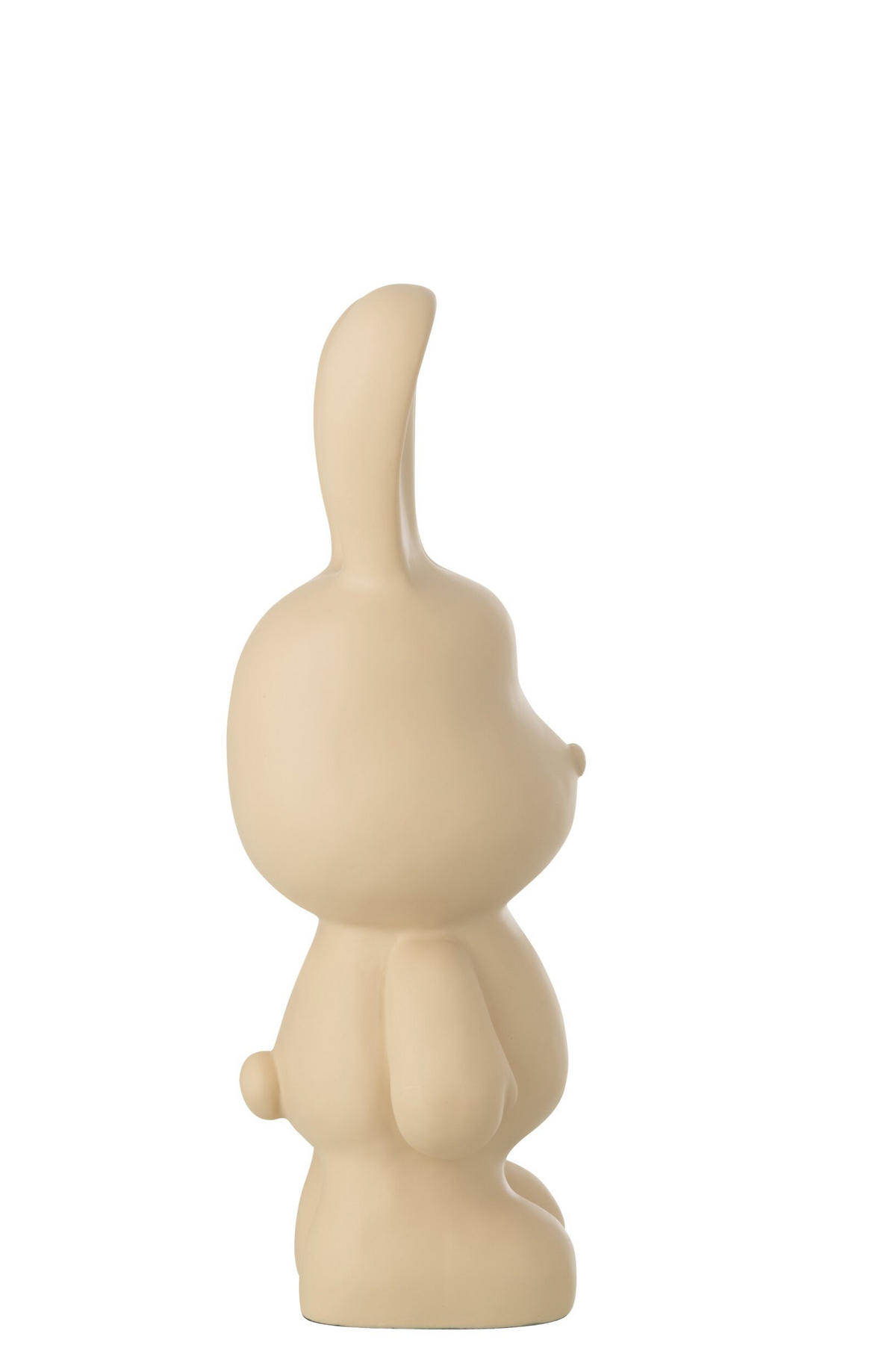 DEKOOBJEKT KANINCHEN FRED - Beige, Glas/Naturmaterialien (17.5/49/20.5cm) - J-Line