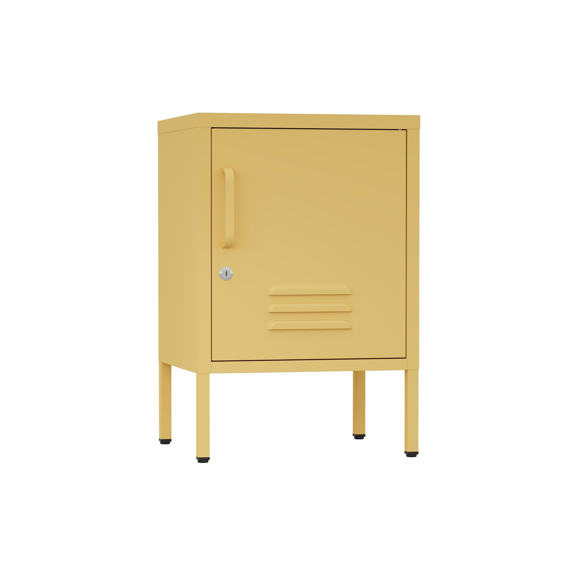 NACHTSCHRANK 2 Ablagen Gelb 40/35/60 - Gelb, Metall (40/60/35cm) - Mobili Rebecca