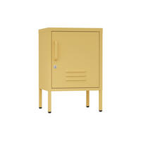 NACHTSCHRANK 2 Ablagen Gelb 40/35/60 - Gelb, Metall (40/60/35cm) - Mobili Rebecca