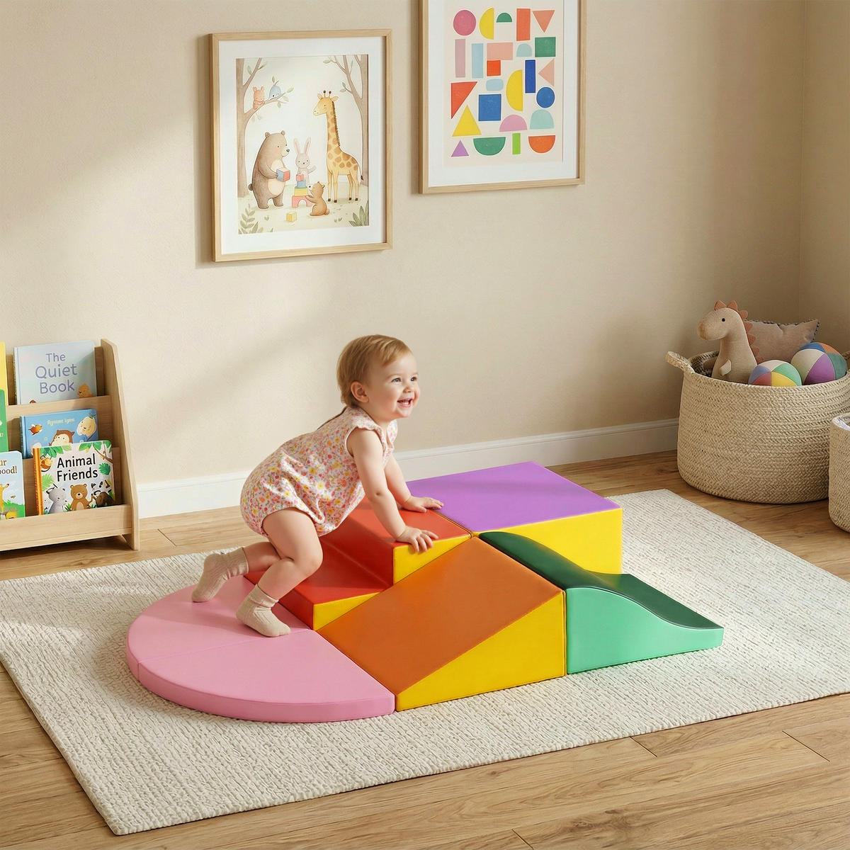BAUSTEINE DE-18194 6 XL-Motorikmodule, EPE-Schaum Bunt - Multicolor, Kunststoff (100/150cm) - ComfortXL