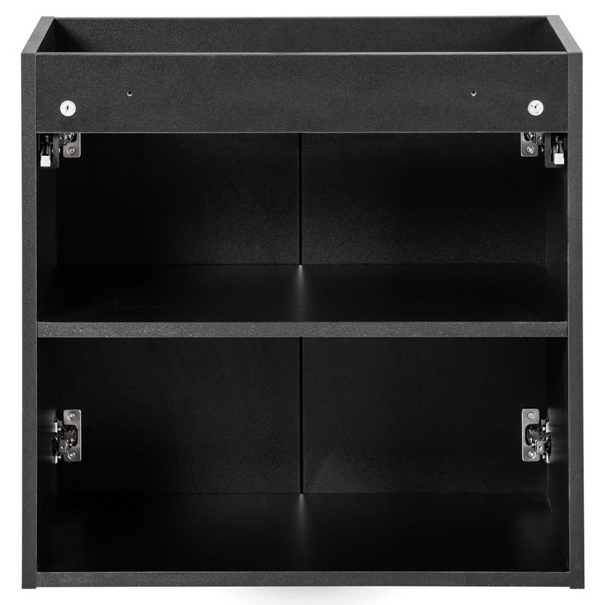 WASCHTISCH Newport-56 - Schwarz, Holzwerkstoff (60/71/40cm) - Lomado