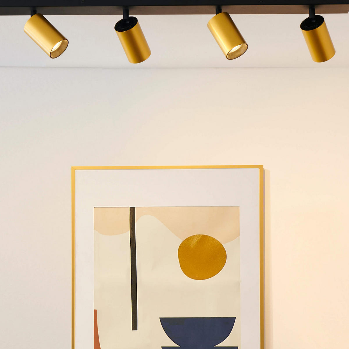 DECKENLEUCHTE Lewis, Schwarz und gold, 80cm - Goldfarben, Metall (80/6/12.7cm) - KOSILUM