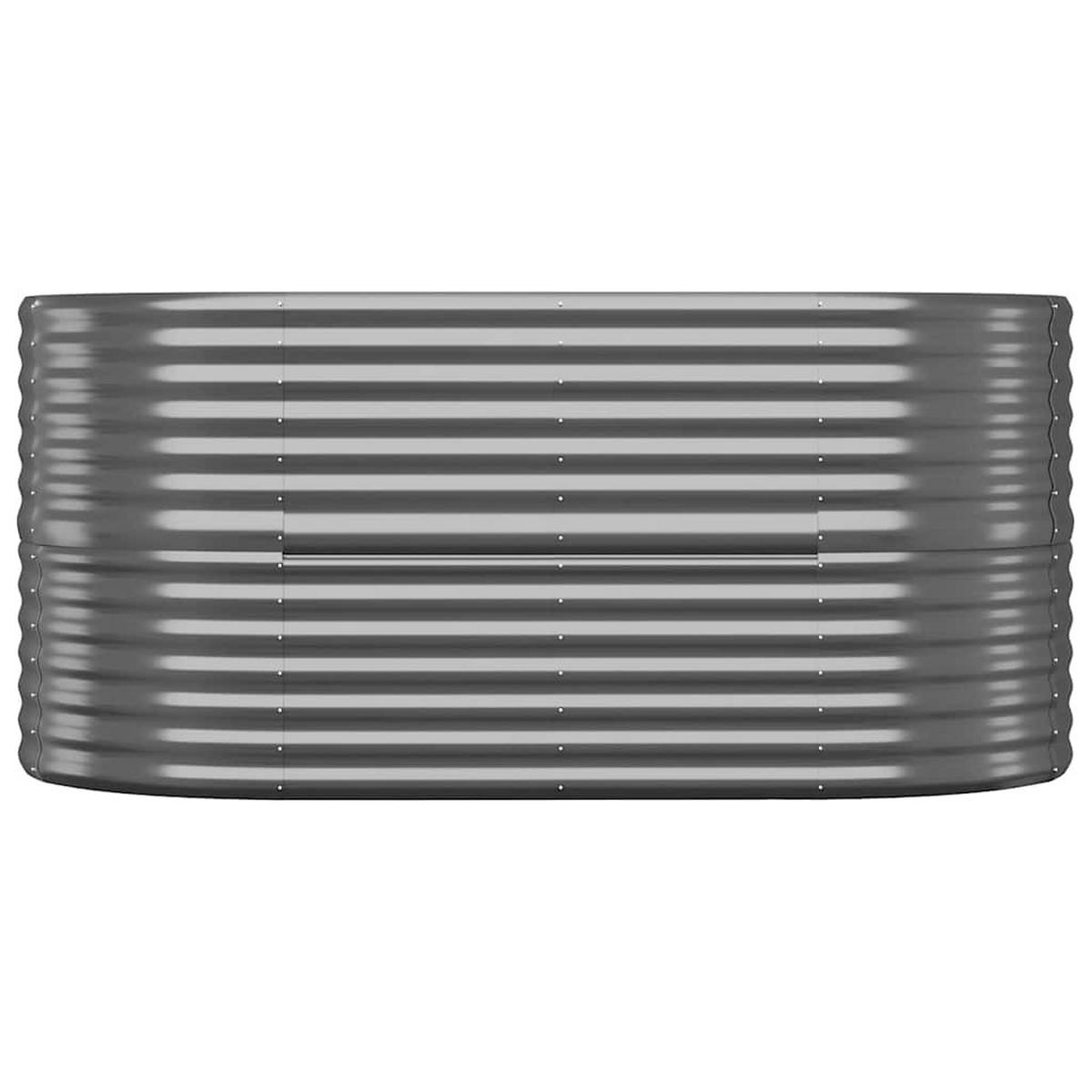 HOCHBEET Verzinkter Stahl 152/80/68 Cm Anthrazit - Anthrazit, Metall (152/68/80cm) - vidaXL
