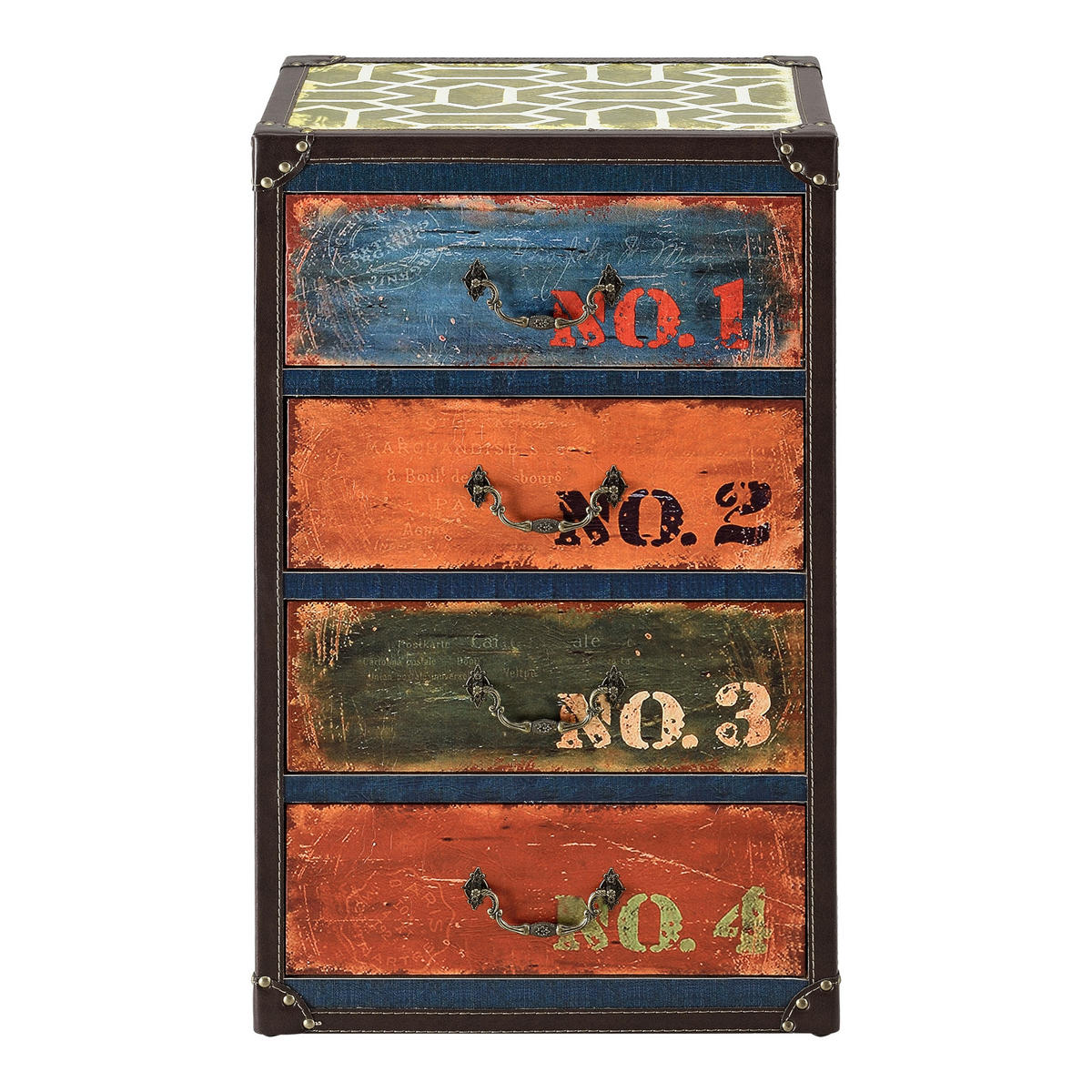 KOMMODE Goslar - Multicolor, Holzwerkstoff (40/30/66cm) - [en.casa]
