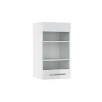KÜCHENGLASSCHRANK Fame-Line Weiß Hochglanz 40 cm - Weiß Hochglanz/Weiß, Holzwerkstoff (40/72/34.1cm) - Vicco