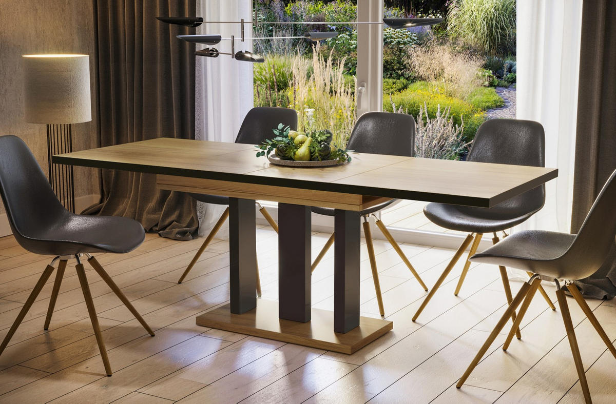ESSTISCH Appia Special ausziehbar bis 210 cm - Eichefarben, Holzwerkstoff (130/80/76cm) - Endo-Moebel