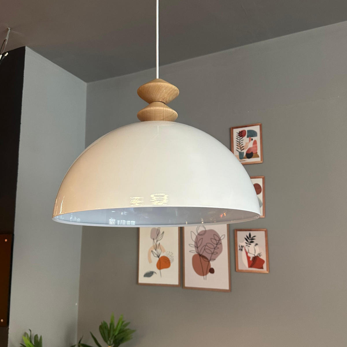 PENDELLEUCHTE QLinate - Weiß, Metall (40/40/26cm) - Bamyum