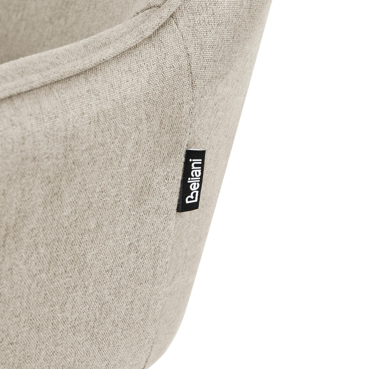 ESSZIMMERSTUHL Beige Jodar - Taupe/Schwarz, Textil (56/83/60cm) - Beliani