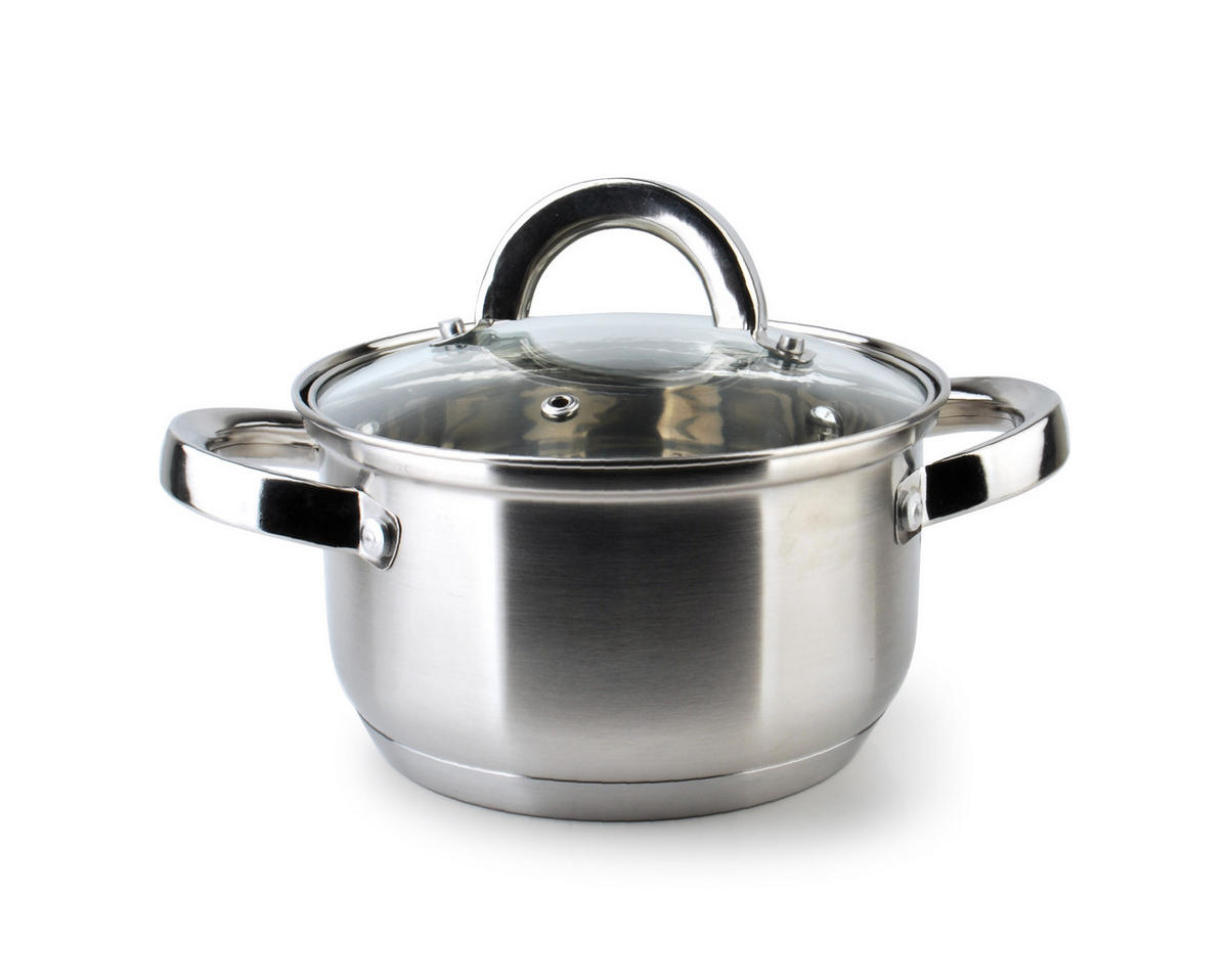 TOPF Basic Kitchen Silber 18/18/11 cm Metall - Silberfarben, Metall (18/18/11cm) - Mondex