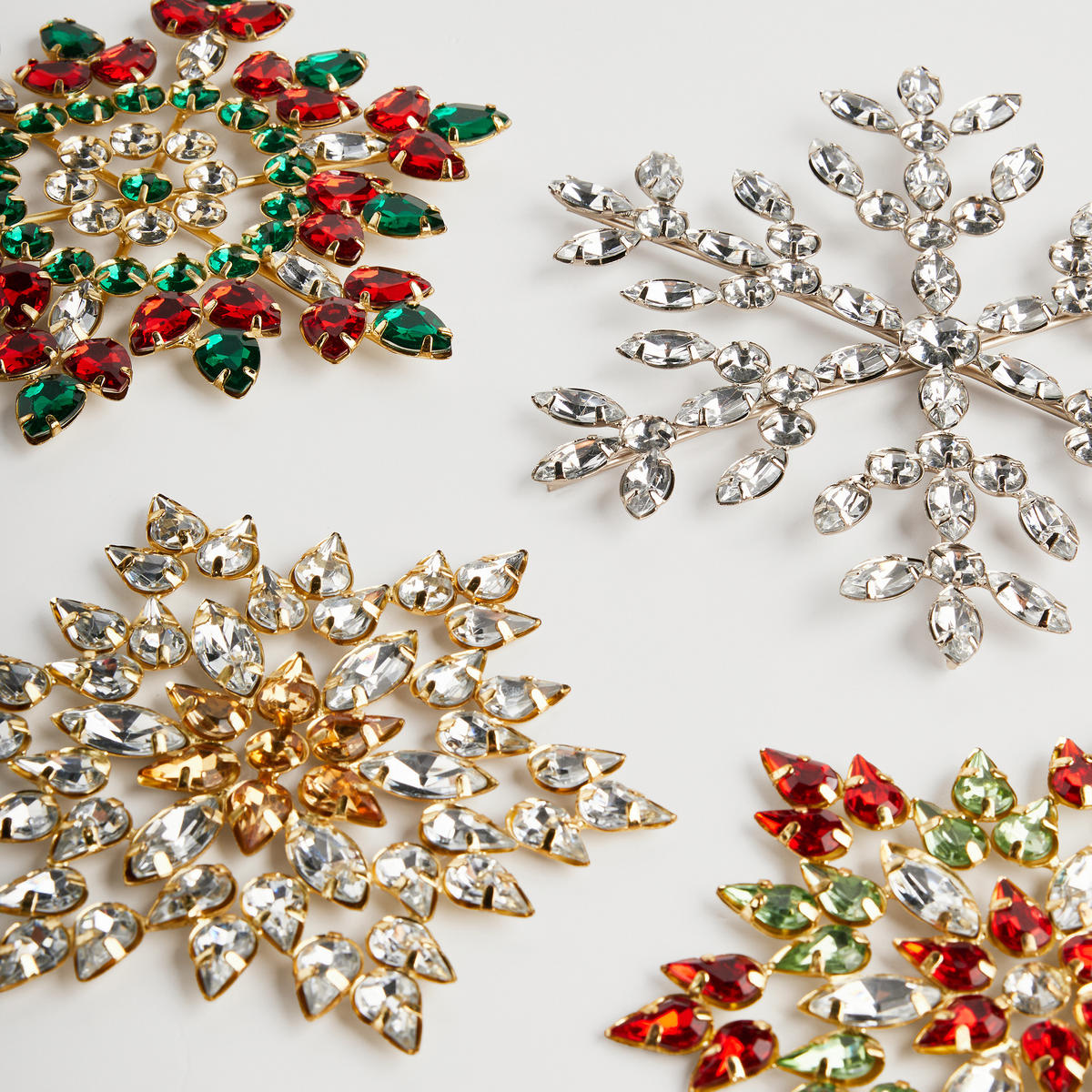 WANDDEKORATION Icy elegance, Silber, 15 x 15 cm, Dekorative Weihnachtsdeko - Silberfarben, Kunststoff (15/15/1cm) - home&you