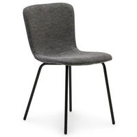 ESSZIMMERSTÜHLE AUDREY 4ER-SET - Schwarz, Textil (43/80/50cm) - IDIMEX