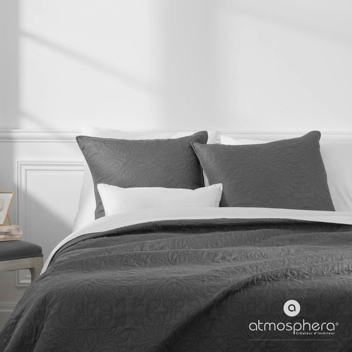TAGESDECKE 260/260 cm - Anthrazit, Textil (240/260cm) - Atmosphera Createur d´interieur