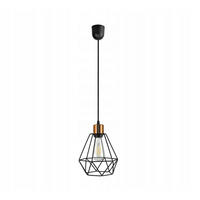 PENDELLEUCHTE EDISON II - Goldfarben/Schwarz, Metall (20/20/100cm) - kiki design