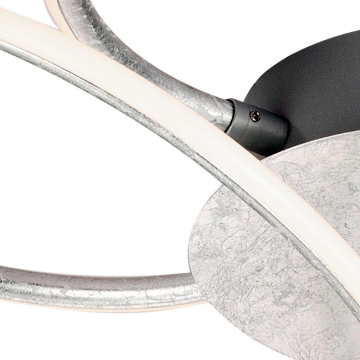 LED DECKENLEUCHTE Metall Silber - Silberfarben, Metall (56/56/15cm) - Globo Lighting