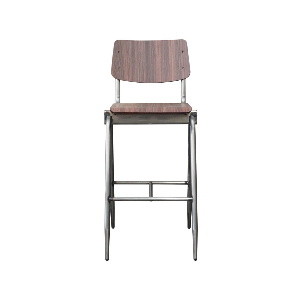 BARHOCKER Massiv Braun 58/49/109 cm 2er-Set - Dunkelbraun, Holz (49/109/58cm) - LABEL51